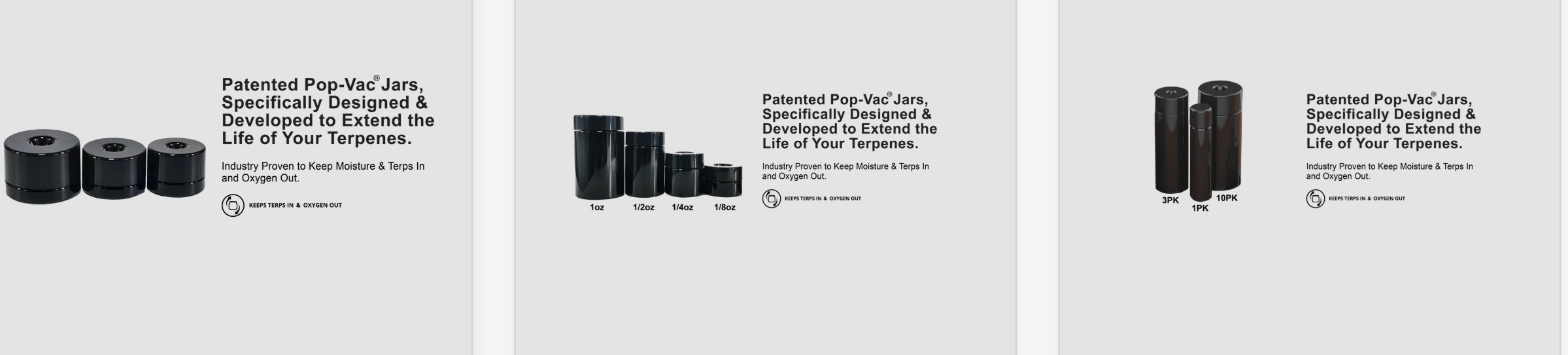 Pop-Vac Concentrate Jars